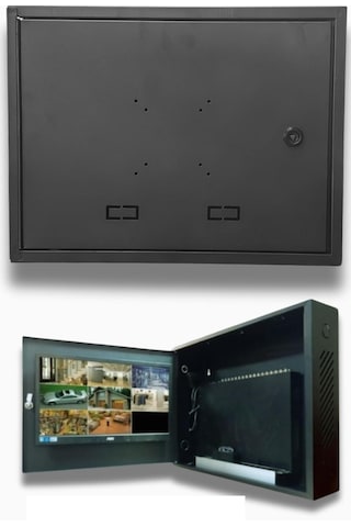 Fury Dvr Pano/box Nvr Cctv Rack Kabinet Ve Monitör Koruma Kutusu 1u 19 '' W 45 H 35 D 10 Antrasit
