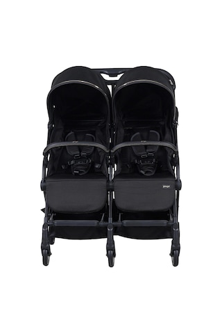 Prego 2236 London İkiz Bebek Arabası - Siyah