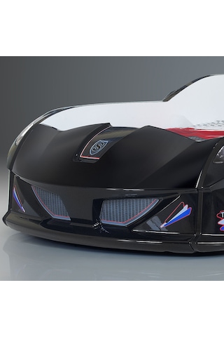 Setaymobilya Arabalı Yatak, Jaguar Rüzgarlıklı Kumandalı Siyah Arabalı Yatak