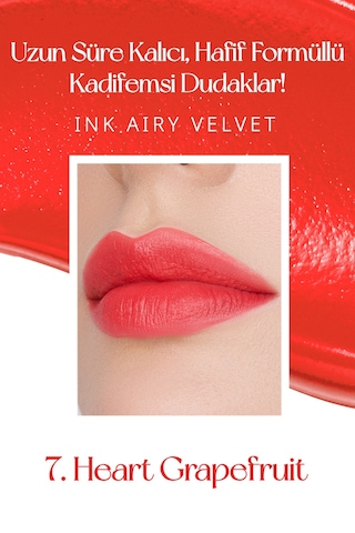 Peripera Ink Airy Velvet Ruj 7 Heart Grapefruit