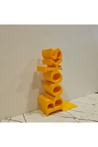 Kitap Tutucu Books Yazılı 3d - Sarı -