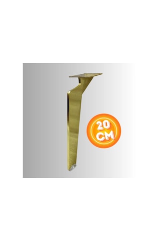 20 Cm Metal Tabanca Ayak Koltuk Ayağı Mobilya Ayağı Ünite Ayağı Konsol Ayağı Puf Berjer Ayağı Gold