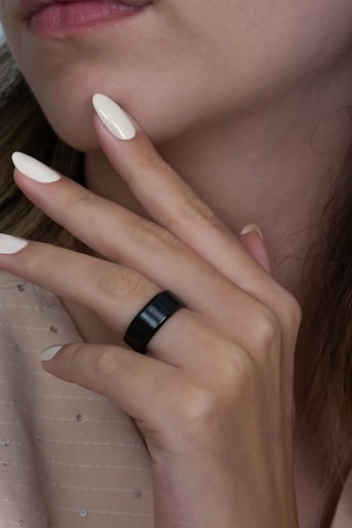 8 Mm Köşeli Düz Model Unisex Kadın Erkek Çelik Alyans Yüzük Cl31 001