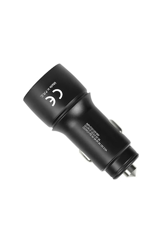 Cc36 30w Pd + Qc 3.0 Çift Çıkışlı Metal Araç Çakmaklık Hızlı Şarj Kablolu Set