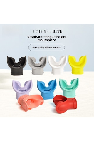 Geeroyoo Universal Silikon Tüp Ağızlı Su Dalış Regülatörü - Kolay Solunum Ayarlı, Dayanıklı Ve Konforlu Beyaz, Tek Boyut