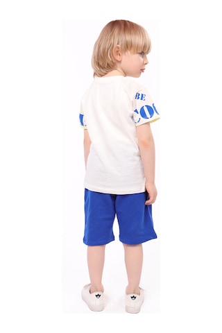 Toontoy Kids Toontoy Erkek Çocuk Baskılı Şortlu Takım Ekru