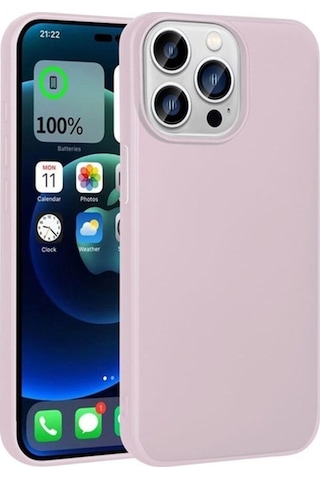 Apple Uyumlu iPhone 15 Pro Kılıf Zore Premier Silikon Kapak Rose Gold