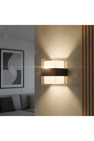 Kendal Kda734 Dekoratif Led Aplik 10w 900 Lümen Abs - Gün Işığı Siyah