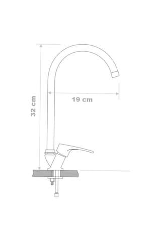 Armour Armatür Mutfak Bataryası Siyah Siyah