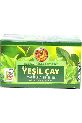 Ege Lokman Yeşil Bitkisel Süzen Poşet Çay 20 x 1.5 G
