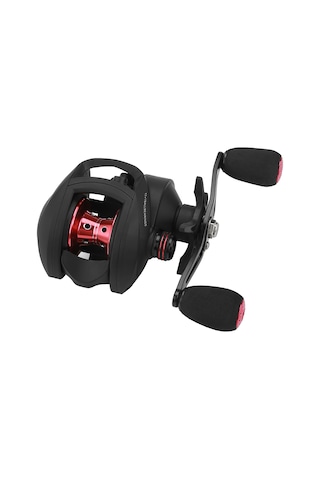 Lemestar 8.1:1 Hızlı Dişli 17+1 Piyasa Manyetik Frenli Uzun Atışlı Metal Köprü Balık Makinesi Kırmızı-siyah