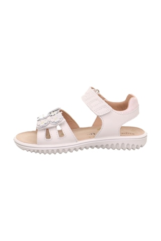 Superfit Sparkle Kız Çocuk Sandalet Çiçekli - Açık Krem 009019-1000