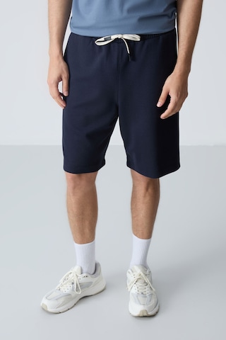 Air Jones Tommy Life Lacivert Pamuklu Kalın Yumuşak Dokulu Standart Fit Basic Erkek Şort - 81275 Lacivert