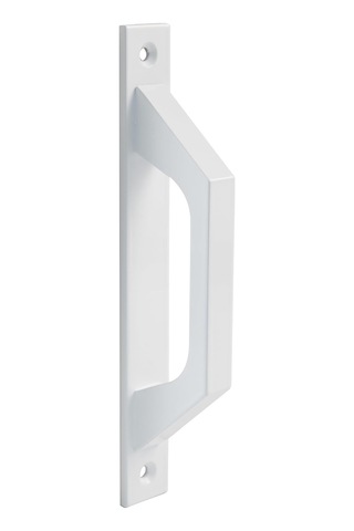 Beyaz Alüminyum Düz Kapı Kolu Sürgülü Veya Kanatlı Kapılar İçin Kol 198 X 25 X 40 Mm İşlevsel Ve