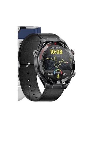 Kalobee Sk55 Amoled Ekran Yapay Zeka Destekli 3 Kordonlu Akıllı Saat İphone & Android Uyumlu,51 Mm Siyah