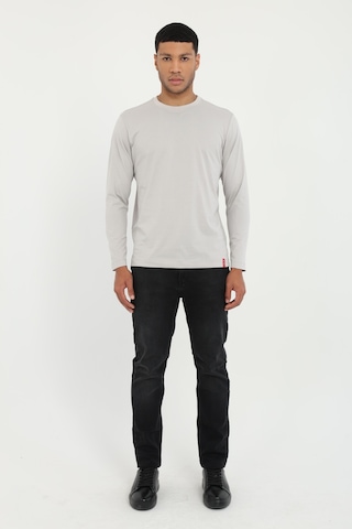Dufy Erkek Regular Fit Bisiklet Yaka Gri Sweatshirt-25506