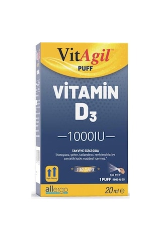 Vitagil Puff Vitamin D3 1000 Iu 20 Ml