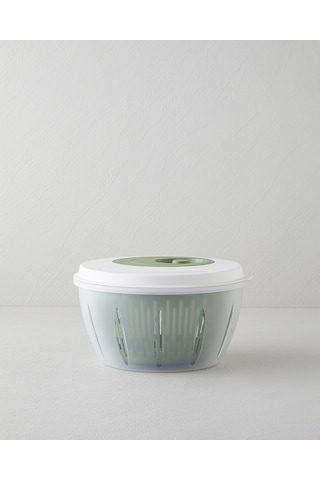 English Home Alexi Plastik Salata Kurutucu Mutfak Gereci 25,6x25,6x14,2 Cm Yeşil Yeşil