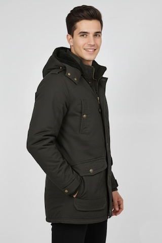 Dynamo Erkek Spor Kanvas Kapüşonlu Parka M2585 Bgl-st04915 Haki