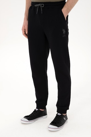 U.S. Polo Assn. Lastikli Bel Slim Fit Erkek Örme Pantolon Herold Siyah