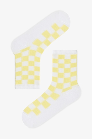 Penti Renkli Kız Çocuk Bright Checkerd 3'lü Soket Çorap