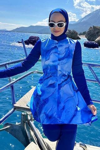 Kahijab Siena Tesettür Mayo - Mavi