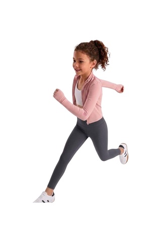 Erdem Kıds Kız Çocuk / Kadın Cepli Yüksek Bel, Günlük, Koşu, Yürüyüş, Yoga, Spor, Atletik, Egzersiz, Fitness Tayt Füme Füme