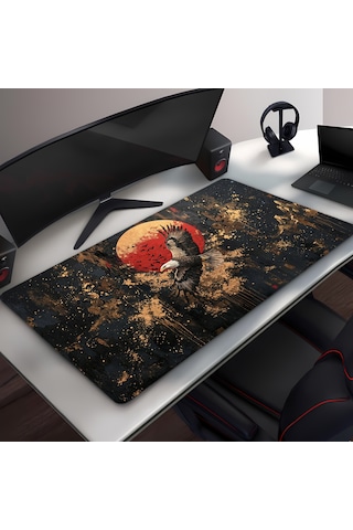 Karışık-2 30x70 Gaming Kaymaz Taban Oyuncu Ultra Pürüzsüz Mousepad 30cm By 70cm