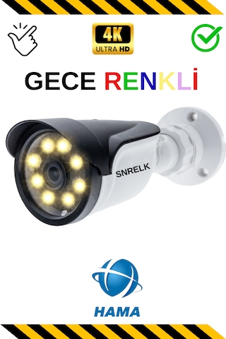 Snrelk Hama 5 Mp Lens Warm Lıght 5536 Güvenlik Kamerası