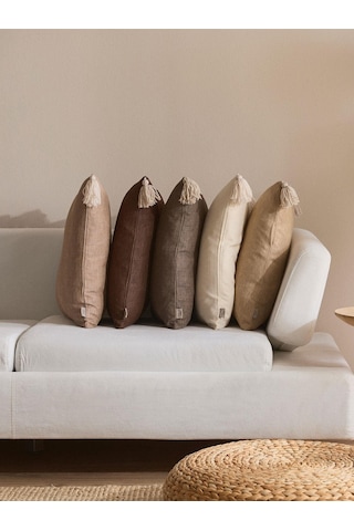 Dune Koleksiyonu 5'li Kırlent Kılıf Seti Bej