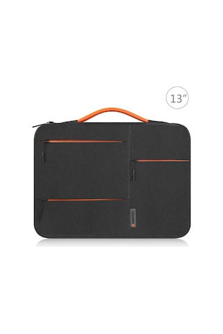Xindoker 13 İnç Notebook Koruyucu Kılıfı - Macbook Air M3/m2, Surface 5/4, Dell Xps 15 Plus Uyumlu, Su Geçirmez, Yumuşak Kadife İçi, Siyah