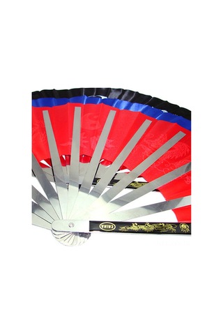 Yaleker Stainless Steel Çerçeveli Nylon Kumaşlı Katlanabilir 35cm Tai Chi Spor Dans Gösteri Fani - Kırmızı Diğer