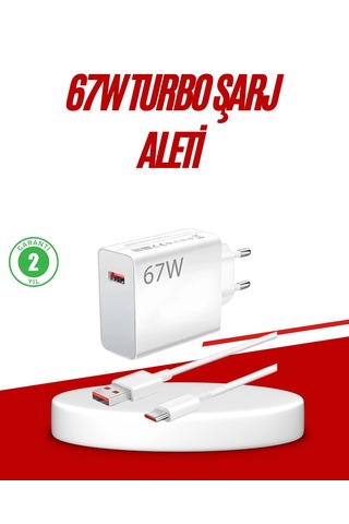 Mey İthalat 67 Watt Type C Hızlı Şarj Cihazı Huawei P30 P40 Mate 20 Pro Uyumlu -