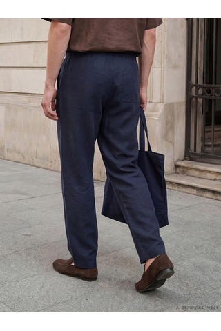 Lcw Vision Lacivert Loose Fit Dokulu Erkek Pantolon