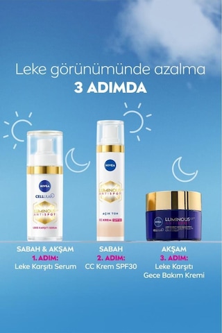 Nıvea Lumınous Leke Karşıtı Cc Krem Açık Ton 40 Ml
