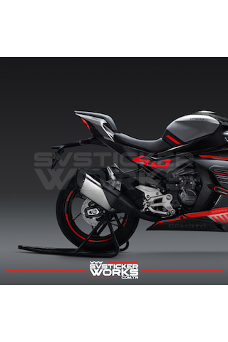 Cfmoto 450sr 40 Sticker Yan Plastik Sticker Etiket Yüksek Kalite Folyo