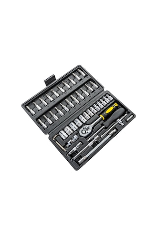 5587 1/4 Bits Uçlu Mini Lokma Anahtar Takımı 46 Parça