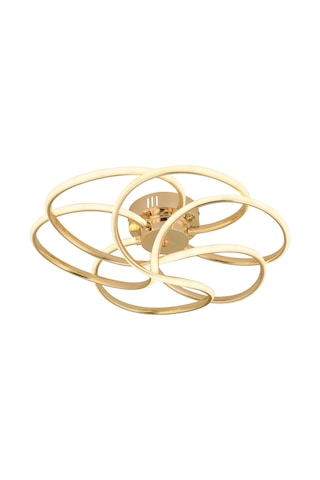 Samyeli Gold Kumandalı Ve Dimerli Beyaz, Sarı, Gün Işığı Ledli Plafonyer Avize Sb-ld-511 Gold