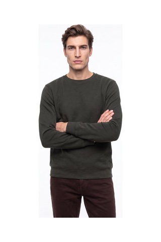 Mustang Haki Erkek Basic Nakışlı Sweatshirt M6wm-swt1590