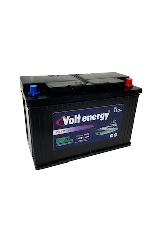 Volt Energy 12 V 110 Amper Deep Cycle Marin Jel Nanocarbon Akü