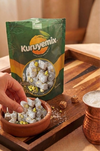 Geleneksel Çifte Kavrulmuş Antep Fıstıklı Lokum - Hindistan Cevizi Aromalı Ve Eşsiz 1kg
