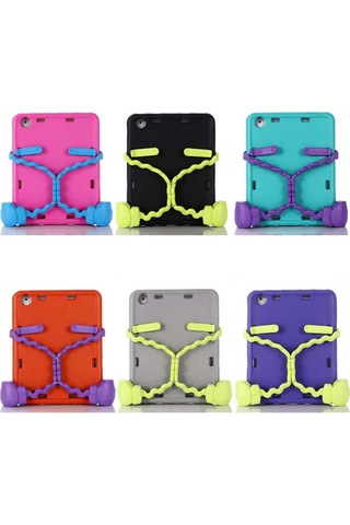 iPad Uyumlu  2 3 4 Zore Eva Boxer Tablet Silikon - Mor Arka Kapak
