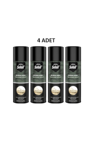 Selsil Silikon Sprey 200 Ml 4 Adet