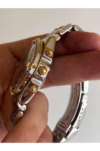 Breitling Chronomat 40mm Altın Çelik Kordon Erkek Kol Saati B1304