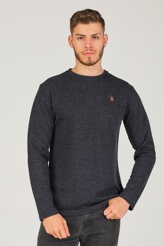 V4001 Dewberry Erkek Sweatshırt-lacivert Lacivert