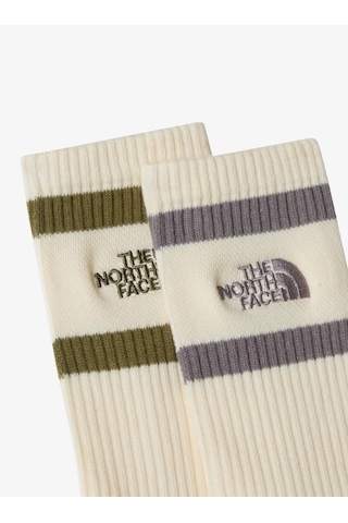 The North Face Nf0a8egn-le7 Calze Al Polpaccio Everyday Heritage Stripe Çorap Beyaz