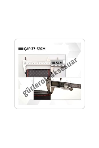 Dacia Duster Dikmeli Direksiyon Kılıfı Soft Siyah(38×10.5Cm)