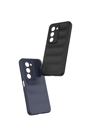 Subutu Redmi 15 Kılıf Esnek Tpu Oyuklu Arka Yüzey Tasarımlı Sbt Etnik Silikon Kapak - Koyu Yeşil Yeşil