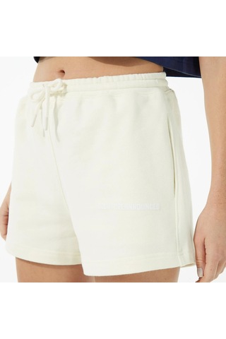 Stba Soon To Be Announced Essentials Women's Short Kadın Pamuk Şort Krem