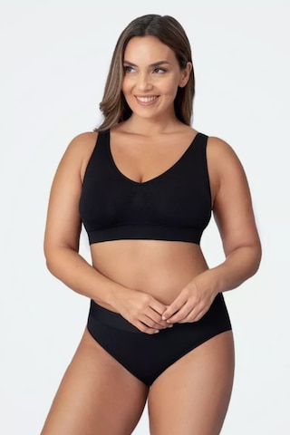 Limira Limbus Model Göğüs Dikleştirici Spor Kalın Asklı Pedli Sütyen Korse Siyah Renk Ten